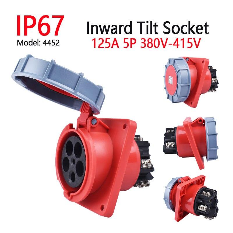 IP67 Waterproof Explosion-proof Industrial Plug and Socket 16A 32A 63A 125A.