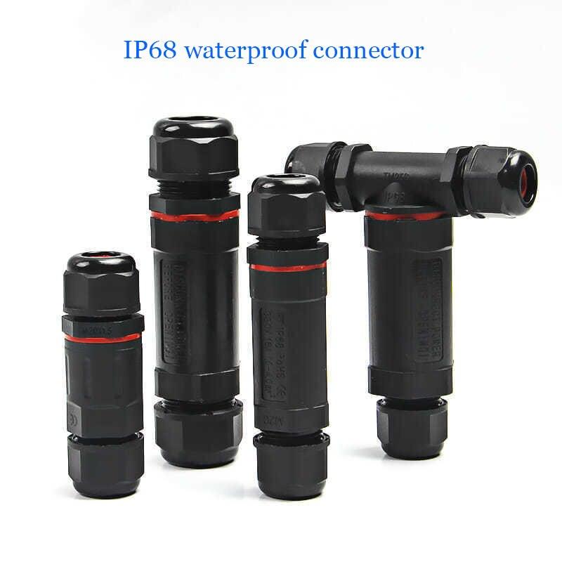 IP68 cable waterproof connector quick connector installation X/T/Y shape 3/4/5 pin optional.
