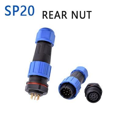 sp20 ip68 connector,6 pin wire connector
