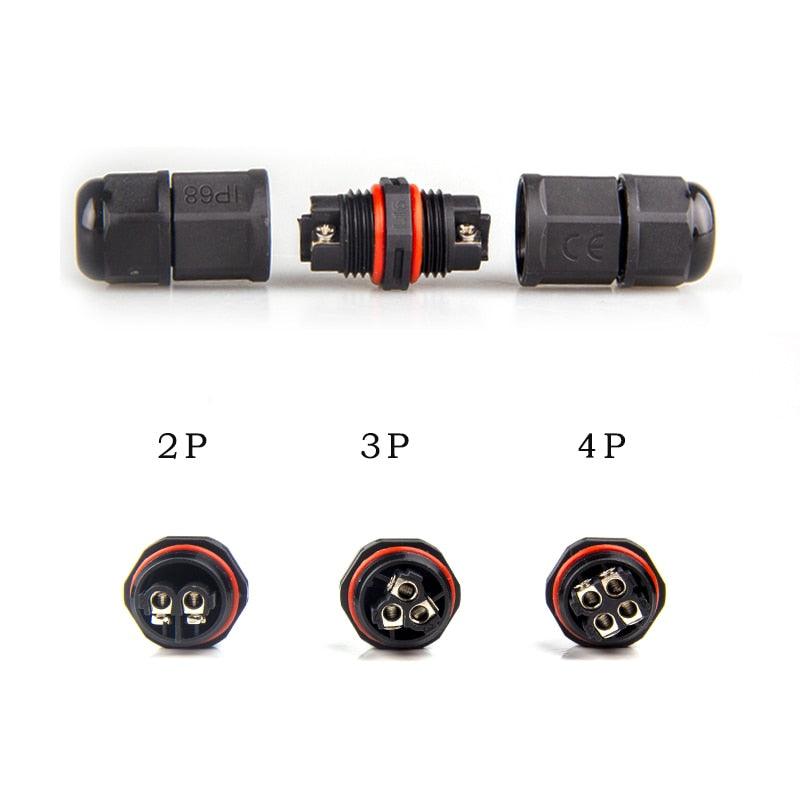 IP68 Waterproof Connector I-Type L16 2/3 Pin Electrical Terminal Adaptor Wire Connector.
