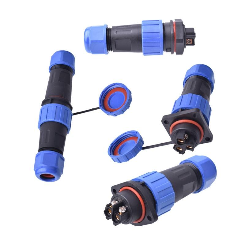 IP68 Waterproof Connector Male Plug &amp; Female Socket 2/3/4 Pin Optional.