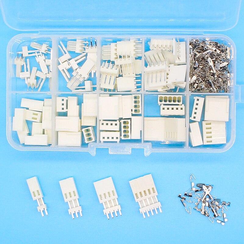 KF2510 Kits 40 sets Kit in box 2p 3p 4p 5 pin 2.54mm Pitch Terminal / Housing / Pin Header Connectors Adaptor.