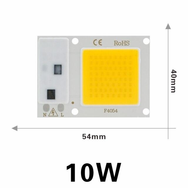 LATTUSO- 10pcs/lot COB Chip|  10W-50W Cold/Warm light optional.
