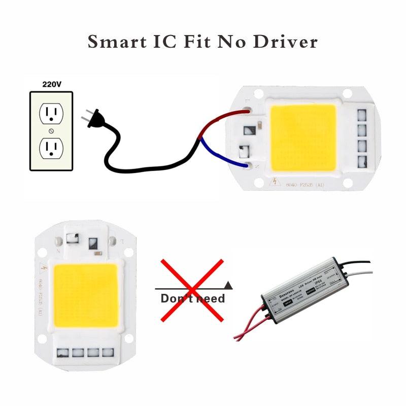 LATTUSO- 2pcs/lot LED COB Lamp Chip| 10W-50W Cold/Warm light optional.