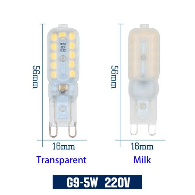 LATTUSO- 5pcs/lot G4 G9 LED Lamp SMD2835 | 3W 5W 7W optional.