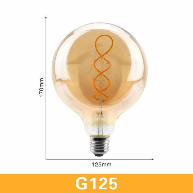 LATTUSO- LED- Filament Bulb Spiral Light/ 4W 2200K /C35 T45 optional.