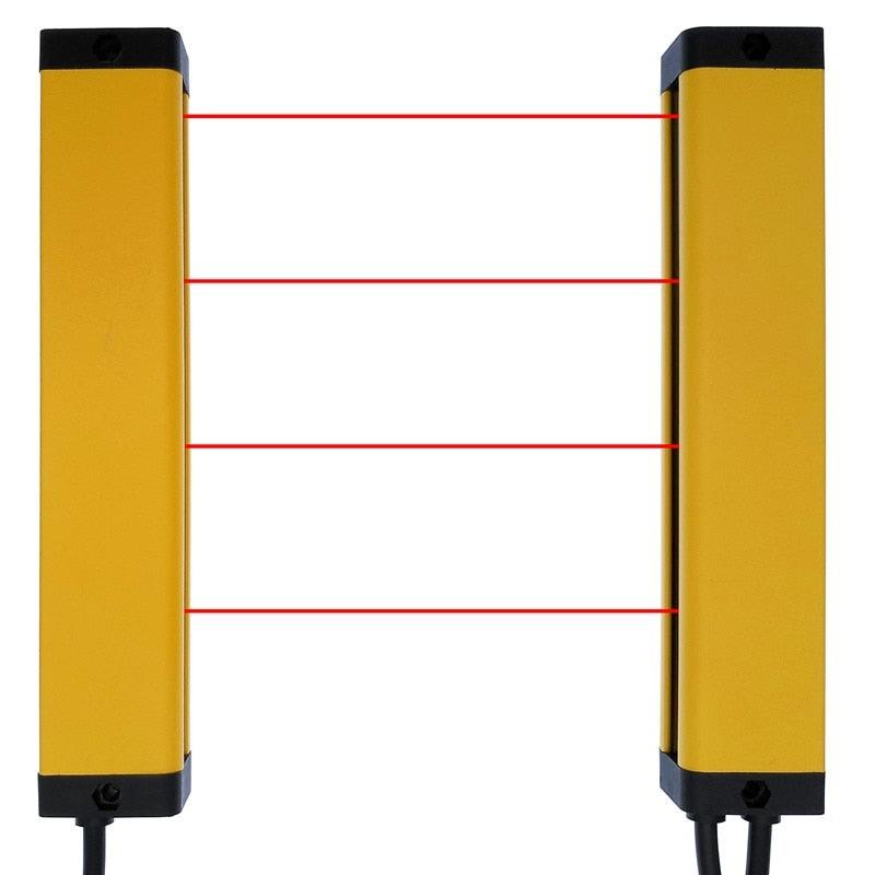 Light curtain safety grating 4 points 40mm safety light curtain sensor switch photoelectric protection device.