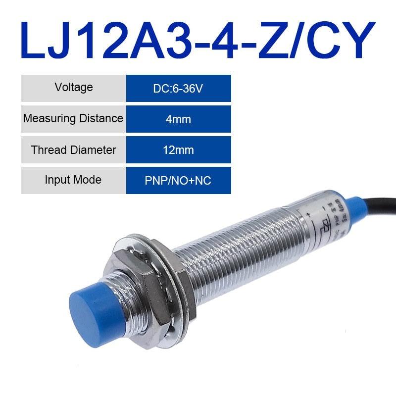 LJ12A3-4 inductive proximity switch npn/pnp sensor NO NC /4mm detection distance.