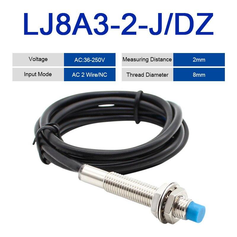 LJ8A3-2-Z-BX/AX Proximity Switch PNP/NPN NO NC M8 2mm Detect distance Inductive Sensor Switch.