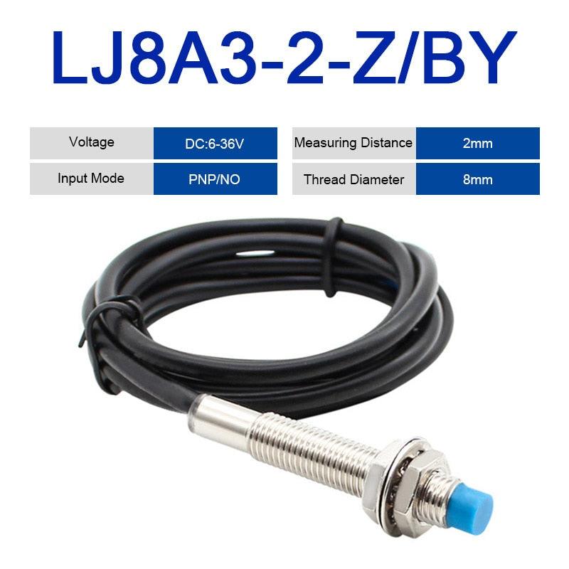 LJ8A3-2-Z-BX/AX Proximity Switch PNP/NPN NO NC M8 2mm Detect distance Inductive Sensor Switch.