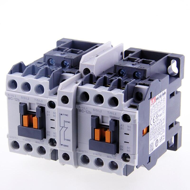Magnetic Contactor Auxiliary Intelock ,LS UR-00 UR-02 Mechanical Interlock, LS Contactor Interlock Unit, UR-02 2 NC Contacts, Mechanical Safety Interlock for MC Contactors, Forward Reverse Contactor Interlock, Star Delta Interlock Module, LS MC Series Contactor Accessory, Contactor Simultaneous Operation Prevention, Industrial Control Safety Interlock, Automation Safety ComponentMC