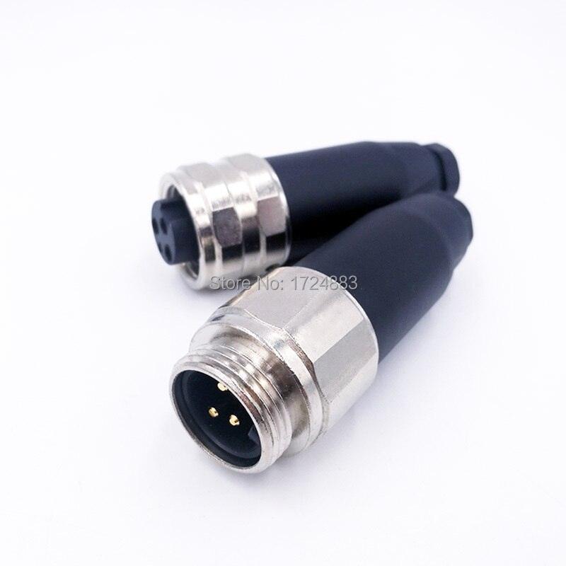 M22 Sensor connnector Waterproof screw threaded 7/8 male female plug socket.