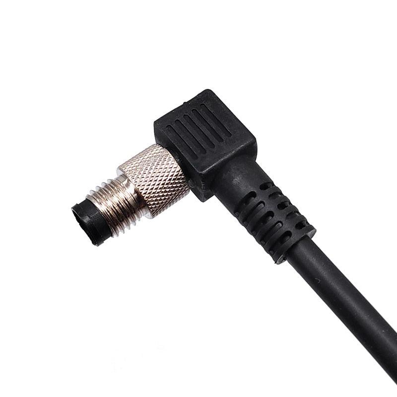 M8 Sensor Connector Cable Waterproof plug Male&amp;Female Straight Angle 4 5 Pin +2m PVC line.