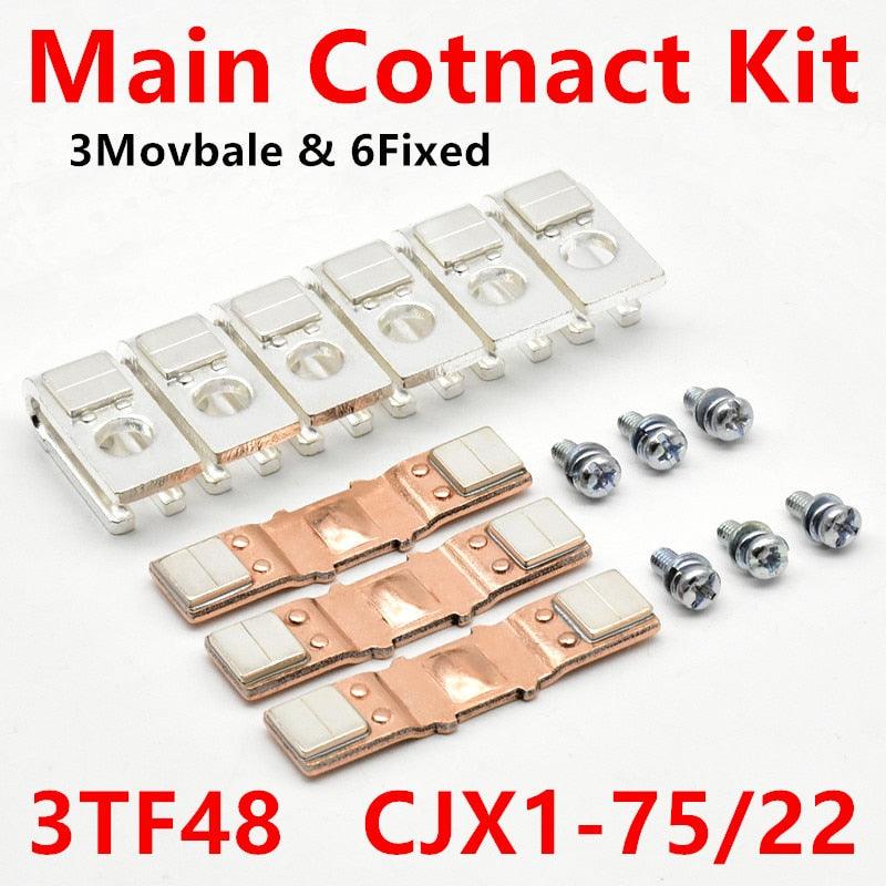 main contact kit,siemens 3tf48 contactor kit,Main Contact Kit 3TY7480-0A for 3TF48 Contacts Set Spare Parts CJX1-75/22 Accessories Replacement