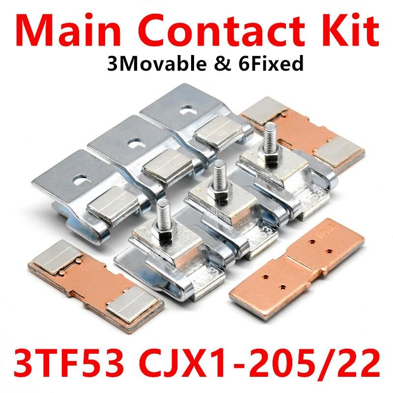 Main Contact Kit for 3TF53/ 3TY7530-0X Fixed and Moving  CJX1-205/22 Accessories Replacement.