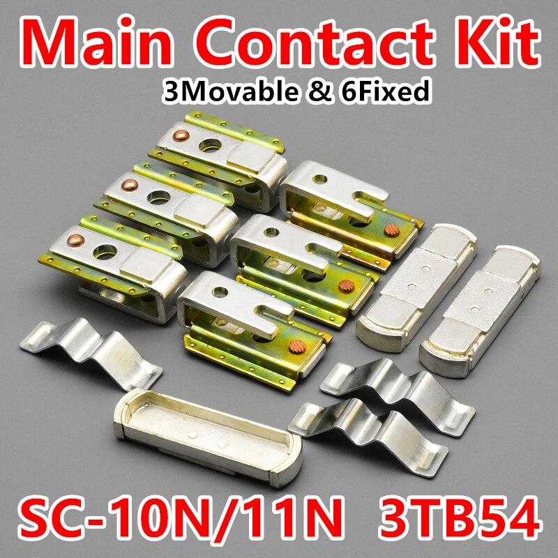 Main Contact Kit For SC-10N 3TB54 SC-11N Moving and Fixed Contacts Replacements Accessories.