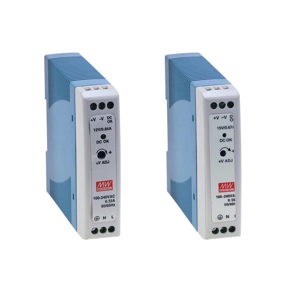 MDR-10 10W Single Output 5V 12V 15V 24V Din Rail Switching Power Supply AC/DC.