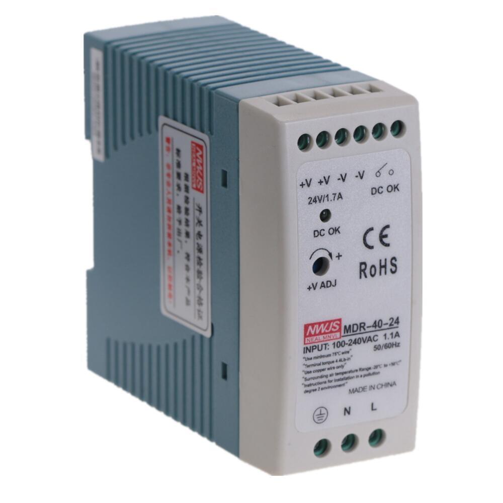 MDR-40 40W Single Output 5V 12V 15V 24V Din Rail Switching Power Supply AC/DC.