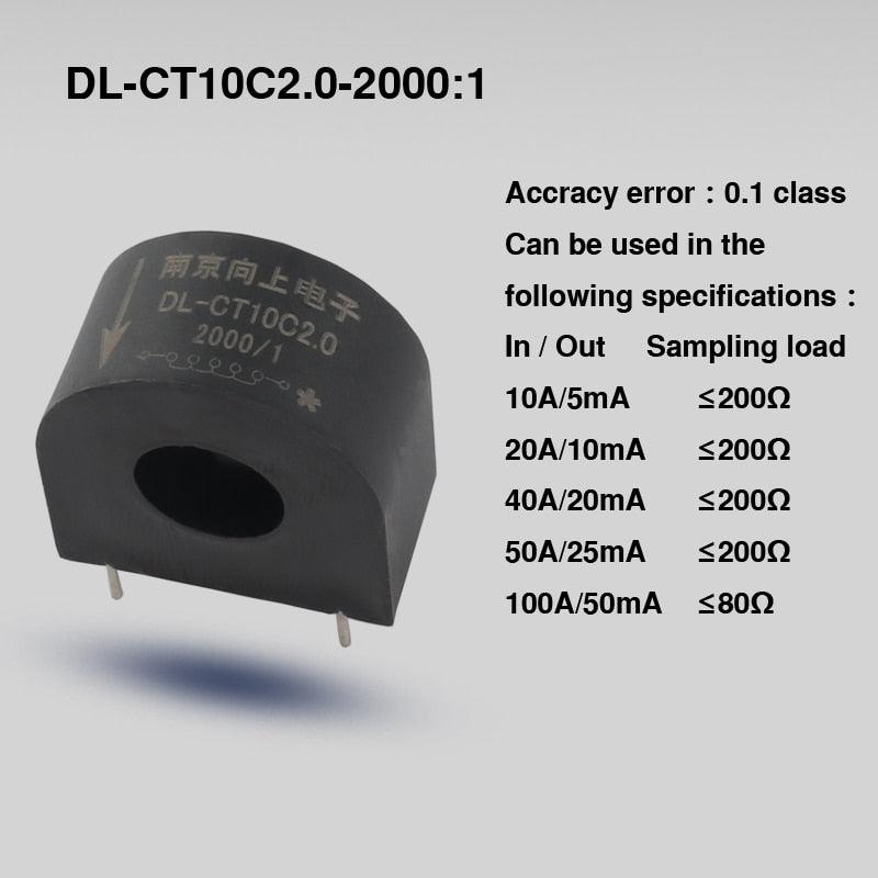 Micro ac current transformer DL-CT10C2.0 50A:25mA 100A:20mA 5000:1 100A:25mA 100A/50mA microwave oven transformer price cts 50Hz.