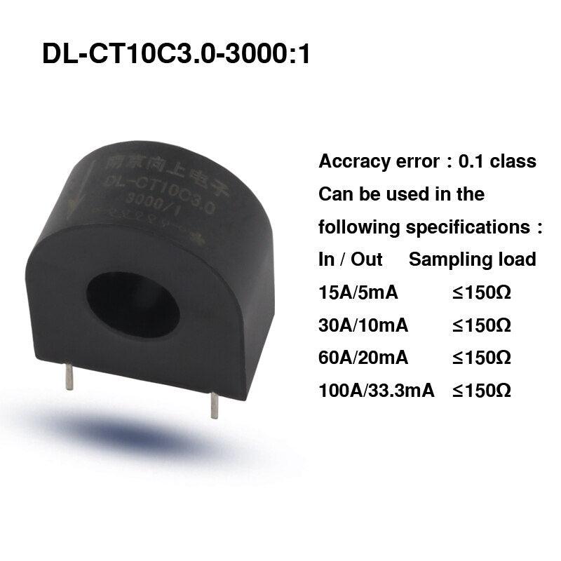 Micro ac current transformer DL-CT10C2.0 50A:25mA 100A:20mA 5000:1 100A:25mA 100A/50mA microwave oven transformer price cts 50Hz.