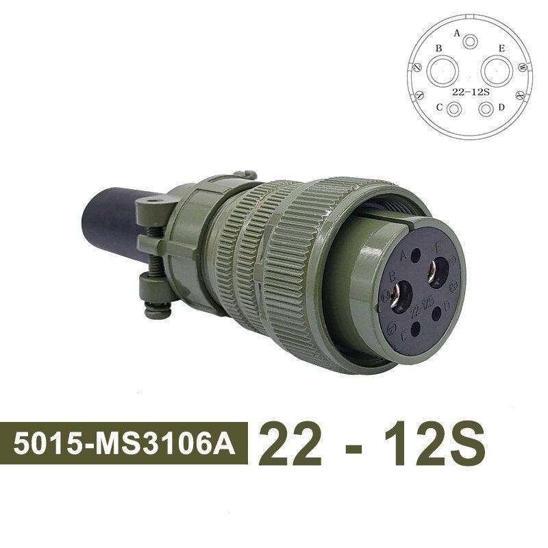 MIL-C Circular Connectors 5015 MIL STD 22-2 22-12 22-22 Military Specification Connectors MS3102A Plug&amp;Socket MS3106A MS3108A.