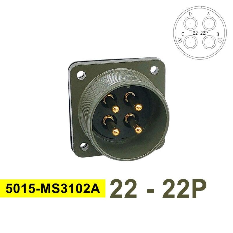 MIL-C Circular Connectors 5015 MIL STD 22-2 22-12 22-22 Military Specification Connectors MS3102A Plug&amp;Socket MS3106A MS3108A.