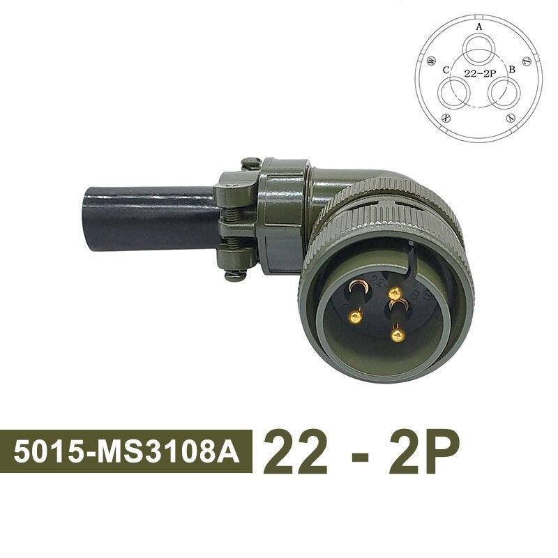 MIL-C Circular Connectors 5015 MIL STD 22-2 22-12 22-22 Military Specification Connectors MS3102A Plug&amp;Socket MS3106A MS3108A.