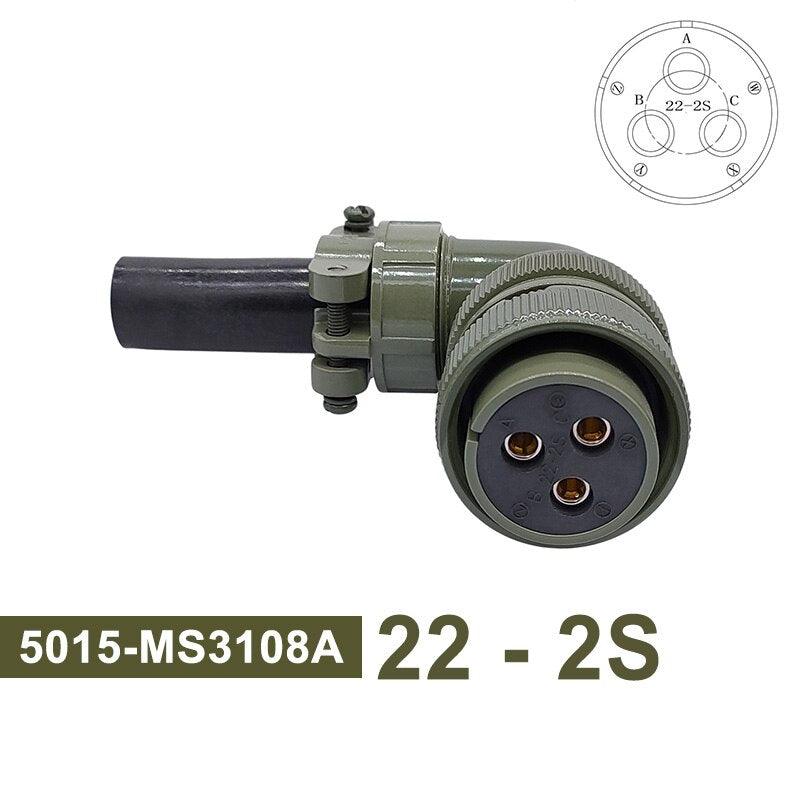 MIL-C Circular Connectors 5015 MIL STD 22-2 22-12 22-22 Military Specification Connectors MS3102A Plug&amp;Socket MS3106A MS3108A.