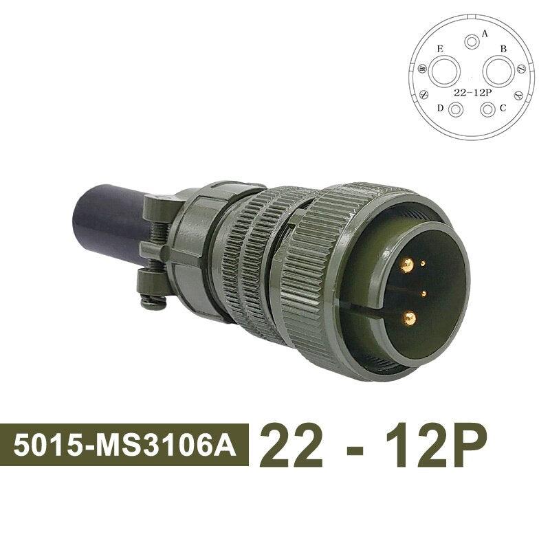 MIL-C Circular Connectors 5015 MIL STD 22-2 22-12 22-22 Military Specification Connectors MS3102A Plug&amp;Socket MS3106A MS3108A.