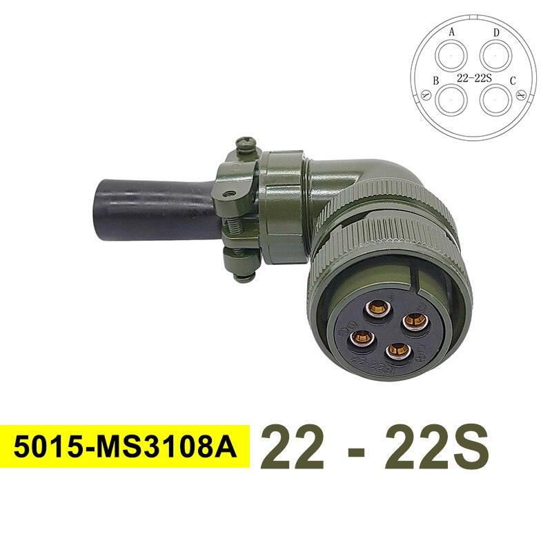 MIL-C Circular Connectors 5015 MIL STD 22-2 22-12 22-22 Military Specification Connectors MS3102A Plug&amp;Socket MS3106A MS3108A.