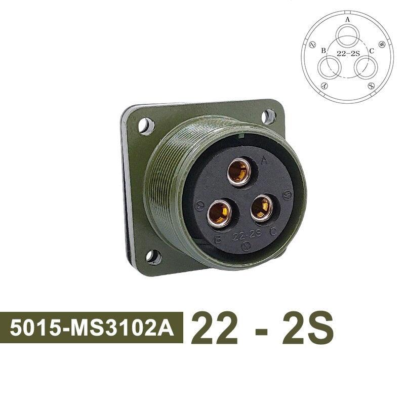 MIL-C Circular Connectors 5015 MIL STD 22-2 22-12 22-22 Military Specification Connectors MS3102A Plug&amp;Socket MS3106A MS3108A.