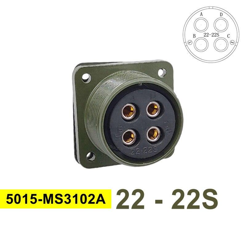 MIL-C Circular Connectors 5015 MIL STD 22-2 22-12 22-22 Military Specification Connectors MS3102A Plug&amp;Socket MS3106A MS3108A.