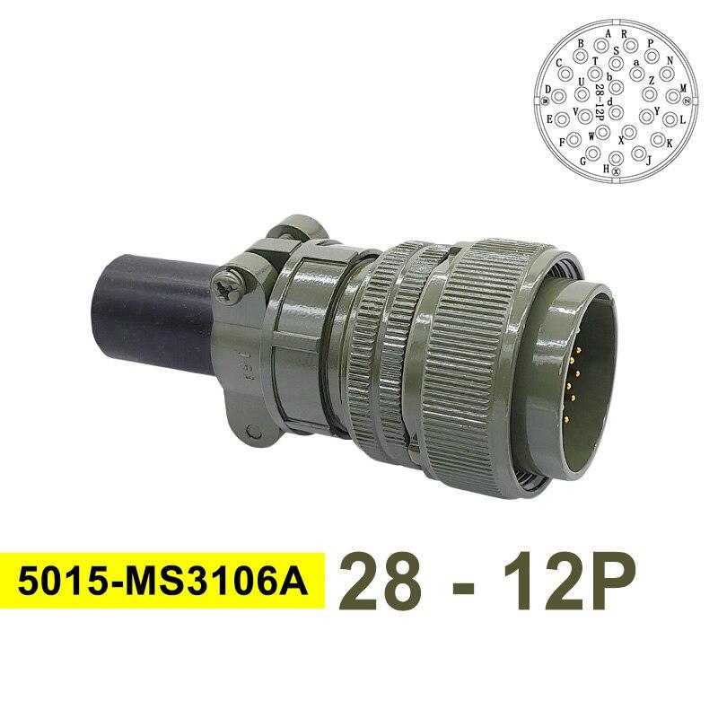 MIL STD Circular Connector 5015 28-12 Military Specification Connectors 28-11 MIL-C Socket MS3102A MS3108A MS3106A Plug.