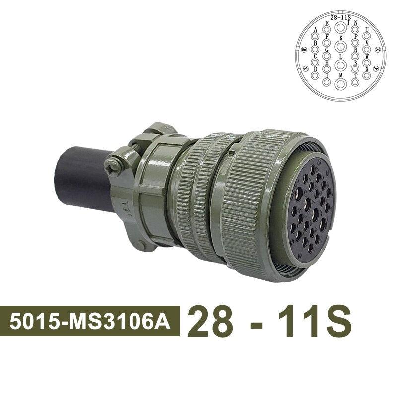 MIL STD Circular Connector 5015 28-12 Military Specification Connectors 28-11 MIL-C Socket MS3102A MS3108A MS3106A Plug.