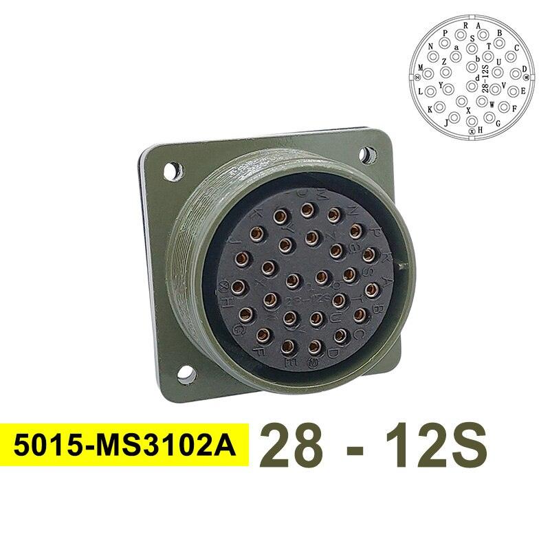 MIL STD Circular Connector 5015 28-12 Military Specification Connectors 28-11 MIL-C Socket MS3102A MS3108A MS3106A Plug.