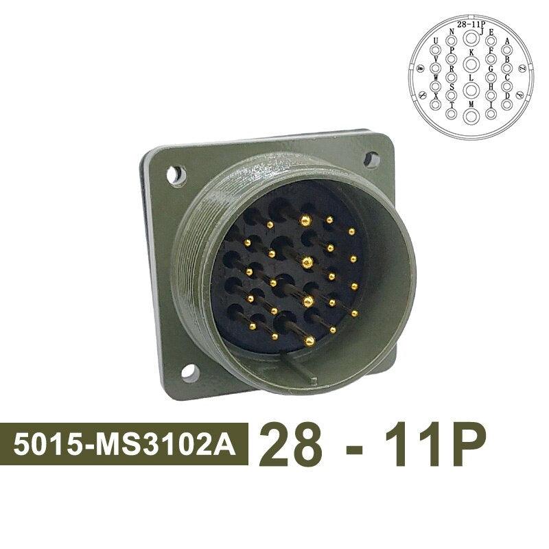 MIL STD Circular Connector 5015 28-12 Military Specification Connectors 28-11 MIL-C Socket MS3102A MS3108A MS3106A Plug.