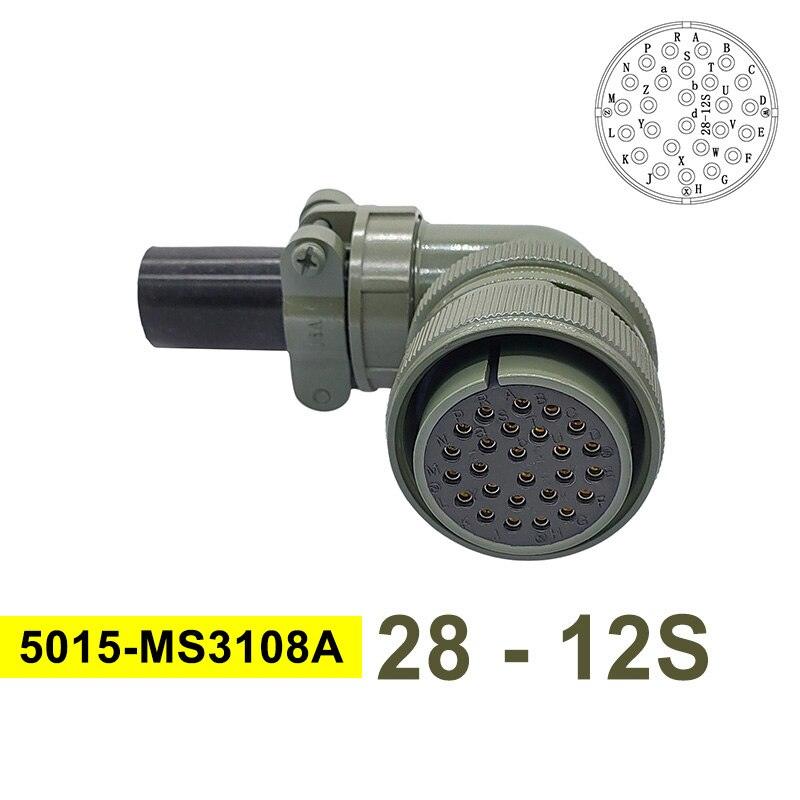 MIL STD Circular Connector 5015 28-12 Military Specification Connectors 28-11 MIL-C Socket MS3102A MS3108A MS3106A Plug.