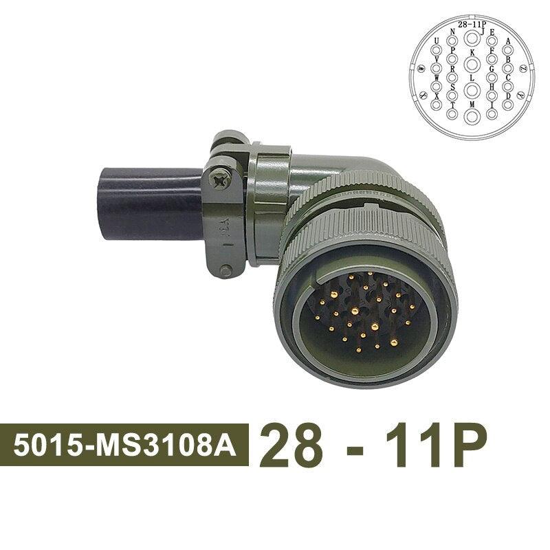 MIL STD Circular Connector 5015 28-12 Military Specification Connectors 28-11 MIL-C Socket MS3102A MS3108A MS3106A Plug.