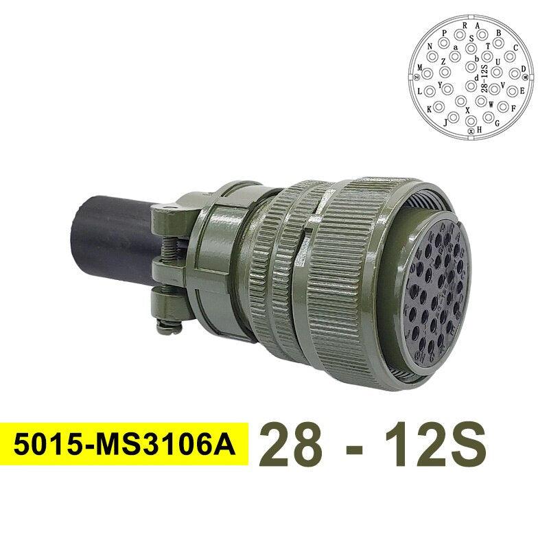 MIL STD Circular Connector 5015 28-12 Military Specification Connectors 28-11 MIL-C Socket MS3102A MS3108A MS3106A Plug.