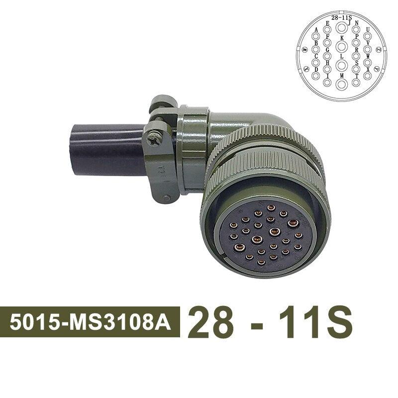 MIL STD Circular Connector 5015 28-12 Military Specification Connectors 28-11 MIL-C Socket MS3102A MS3108A MS3106A Plug.