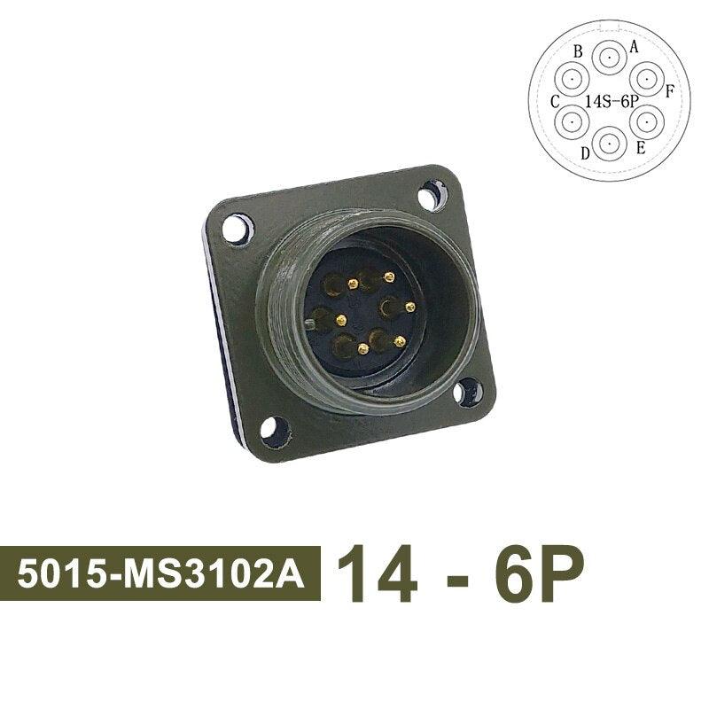 MIL STD Circular Connector MS3102A 14S-2 14S-5 14S-6 MIL-C 5015 Military Specification Connectors MS3106 MS3108 Plug&amp;Socket.