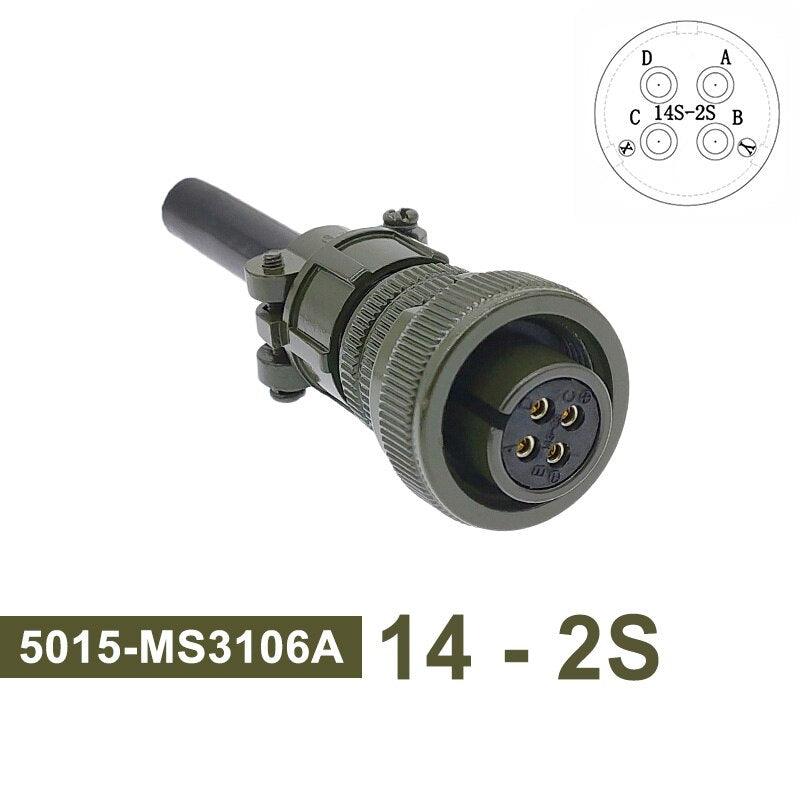 MIL STD Circular Connector MS3102A 14S-2 14S-5 14S-6 MIL-C 5015 Military Specification Connectors MS3106 MS3108 Plug&amp;Socket.