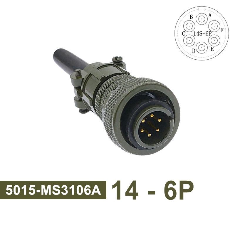 MIL STD Circular Connector MS3102A 14S-2 14S-5 14S-6 MIL-C 5015 Military Specification Connectors MS3106 MS3108 Plug&amp;Socket.