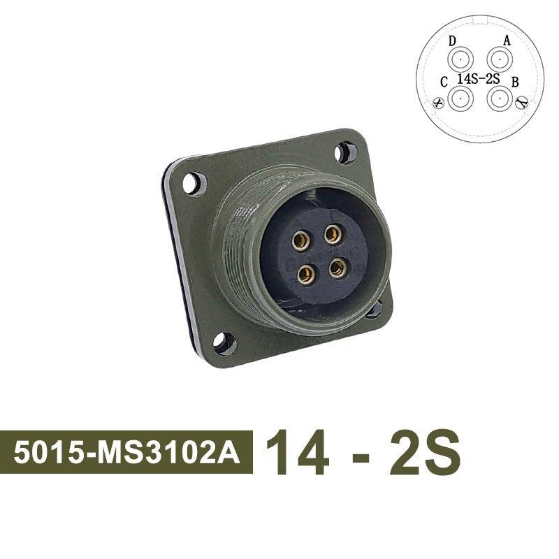 MIL STD Circular Connector MS3102A 14S-2 14S-5 14S-6 MIL-C 5015 Military Specification Connectors MS3106 MS3108 Plug&amp;Socket.