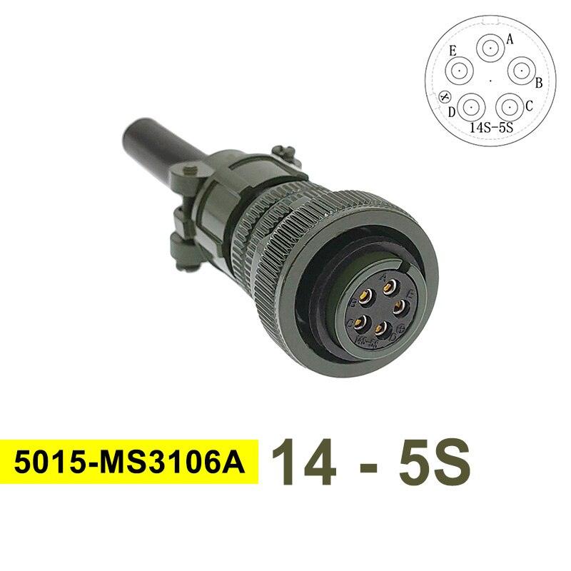 MIL STD Circular Connector MS3102A 14S-2 14S-5 14S-6 MIL-C 5015 Military Specification Connectors MS3106 MS3108 Plug&amp;Socket.