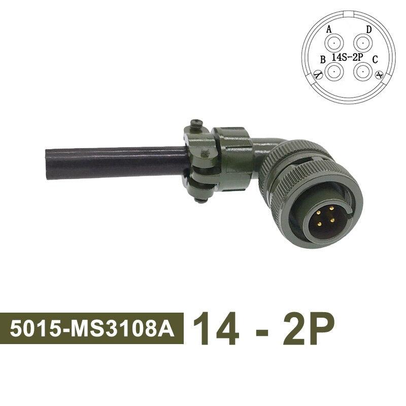 MIL STD Circular Connector MS3102A 14S-2 14S-5 14S-6 MIL-C 5015 Military Specification Connectors MS3106 MS3108 Plug&amp;Socket.