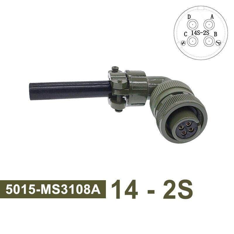 MIL STD Circular Connector MS3102A 14S-2 14S-5 14S-6 MIL-C 5015 Military Specification Connectors MS3106 MS3108 Plug&amp;Socket.