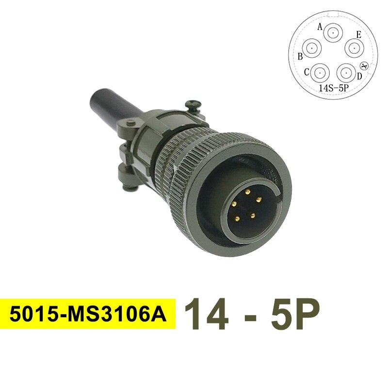 MIL STD Circular Connector MS3102A 14S-2 14S-5 14S-6 MIL-C 5015 Military Specification Connectors MS3106 MS3108 Plug&amp;Socket.