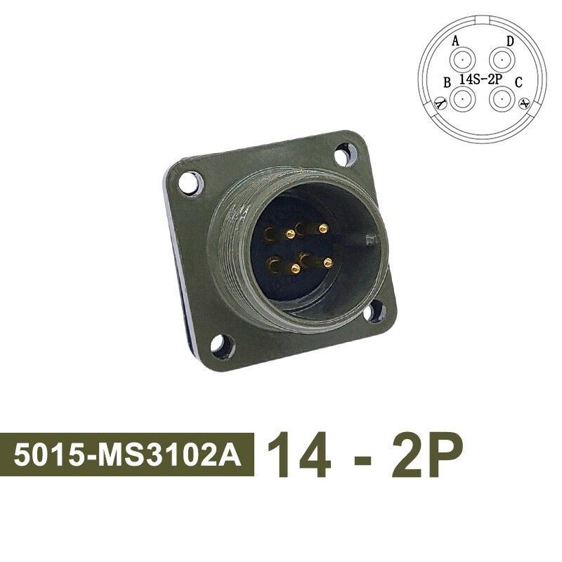 MIL STD Circular Connector MS3102A 14S-2 14S-5 14S-6 MIL-C 5015 Military Specification Connectors MS3106 MS3108 Plug&amp;Socket.