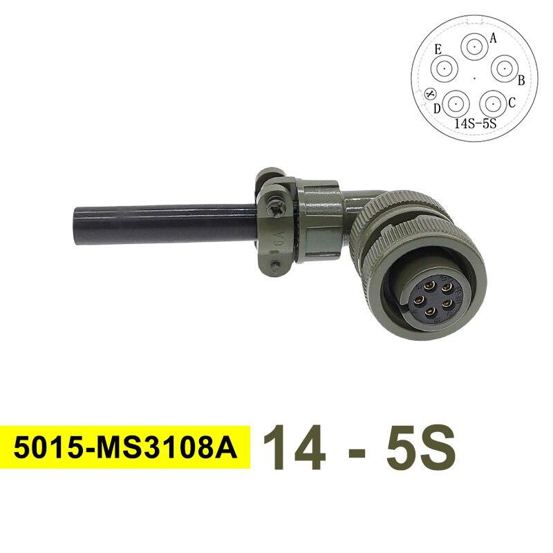 MIL STD Circular Connector MS3102A 14S-2 14S-5 14S-6 MIL-C 5015 Military Specification Connectors MS3106 MS3108 Plug&amp;Socket.